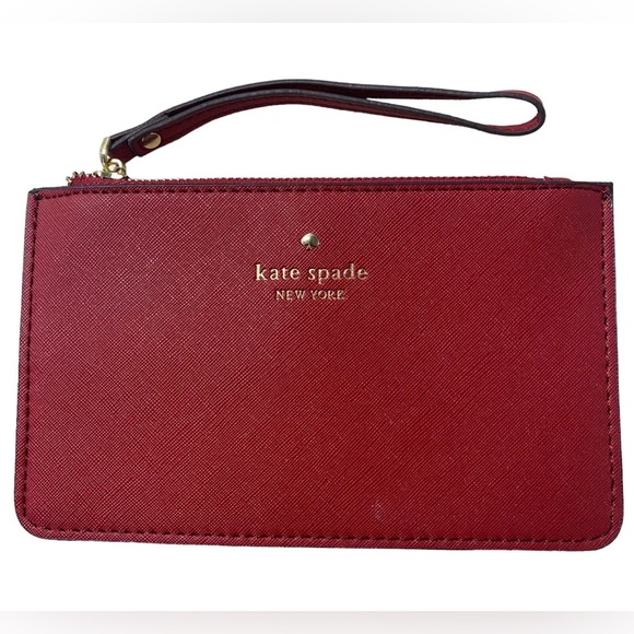 NWT Kate Spade RED Wristlet Wallet Purse Sealed Retail $88 - Picture 1 of 6
